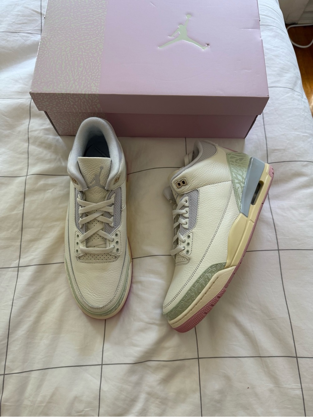 Nike Air Jordan 3 Retro Spring is in the Air Sail/Jade Aura/Iris Whisper/Aura 11